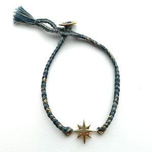 The Brave Collection Woven Braided Teal Starburst Bracelet